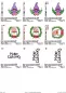 Preview: Stickdatei Set Christmas Gnomes (ab 10x10)